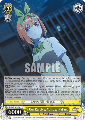 Our Resolve, Yotsuba Nakano