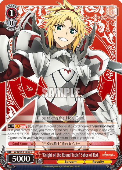 "Knight of the Round Table" Saber of Red