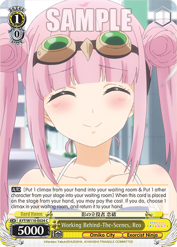 Working Behind-The-Scenes, Reo