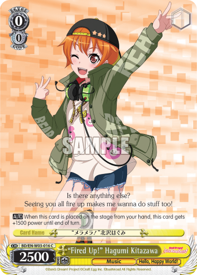 "Fired Up!" Hagumi Kitazawa