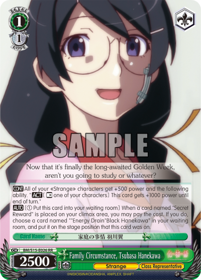 Family Circumstance, Tsubasa Hanekawa