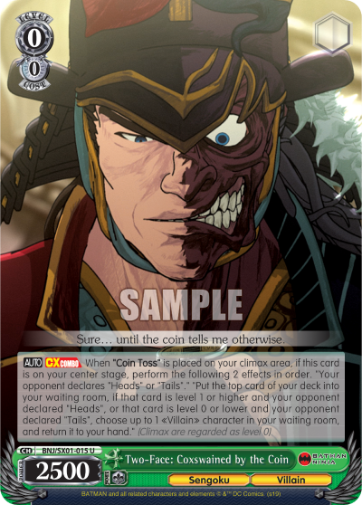 Two-Face: Coxswained by the Coin