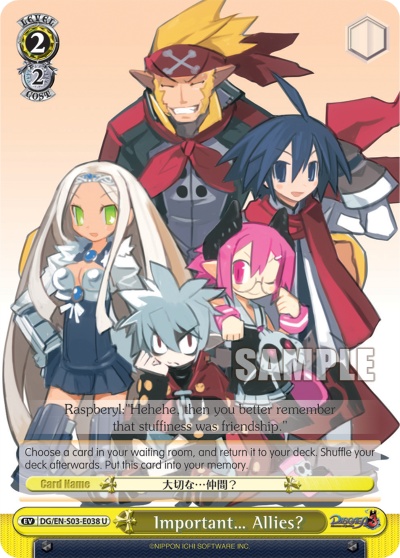 Important… Allies?