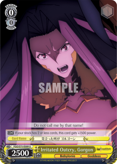 Irritated Outcry, Gorgon