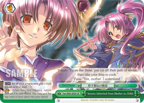 Secrets Inherited from Mother to Child