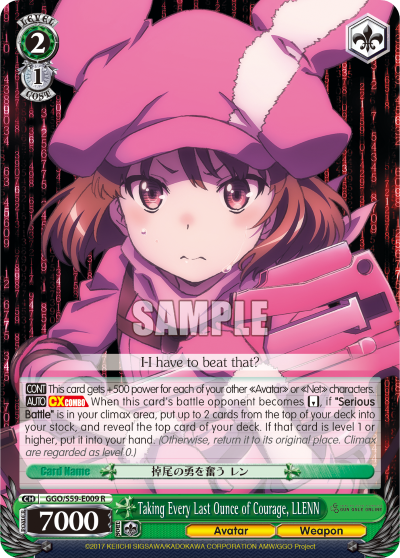 Taking Every Last Ounce of Courage, LLENN