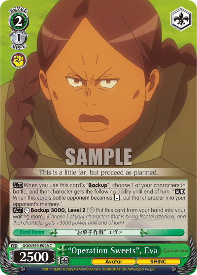 "Operation Sweets", Eva