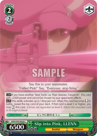Slip into Pink, LLENN