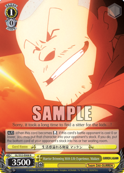 Warrior Brimming With Life Experience, Makken