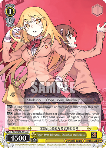 Espers from Tokiwadai, Shokuhou and Mikoto