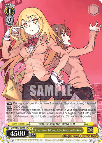 Espers from Tokiwadai, Shokuhou and Mikoto