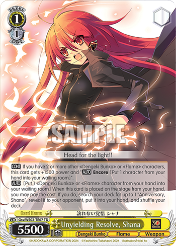 Unyielding Resolve, Shana