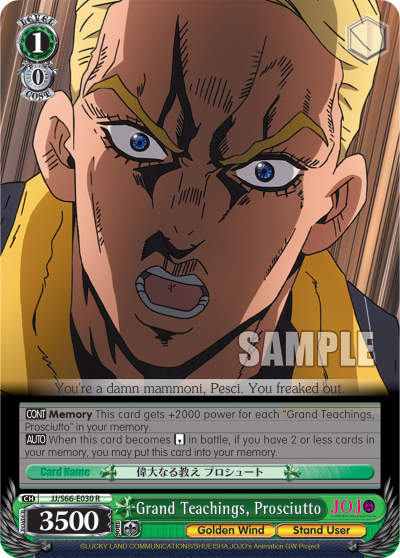 Grand Teachings, Prosciutto