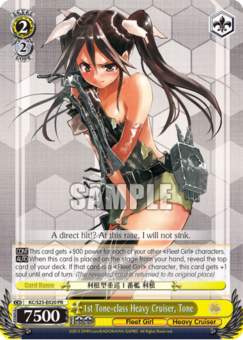 1st Tone-class Heavy Cruiser, Tone