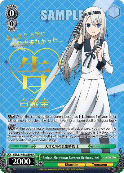 Serious Showdown Between Geniuses, Kei