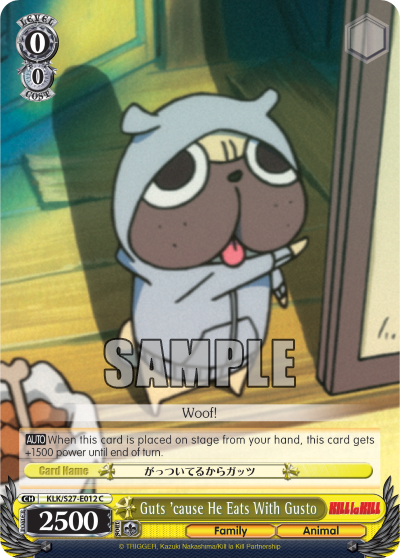 Guts 'cause He Eats With Gusto