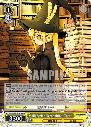 Hindering Recognition, Tohru