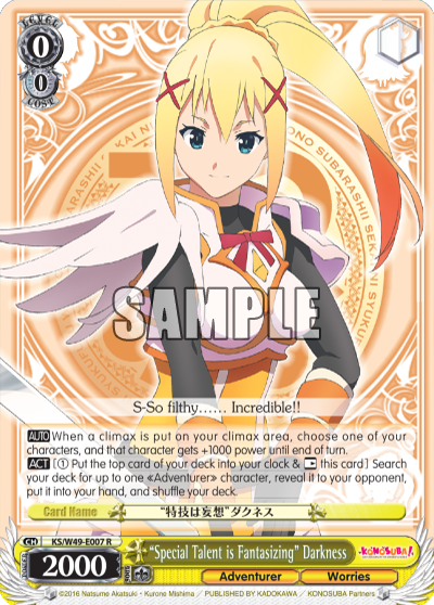 “Special Talent is Fantasizing” Darkness