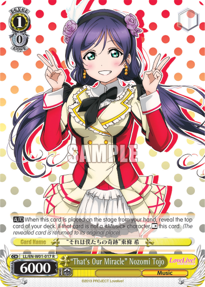 "That's Our Miracle" Nozomi Tojo