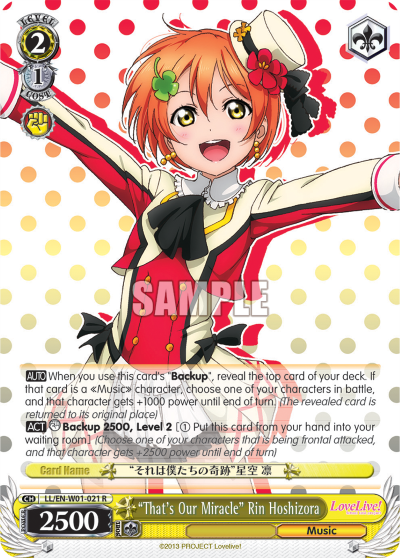 "That's Our Miracle" Rin Hoshizora