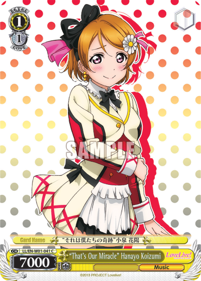 "That's Our Miracle" Hanayo Koizumi