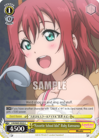 "Favorite School Idol" Ruby Kurosawa