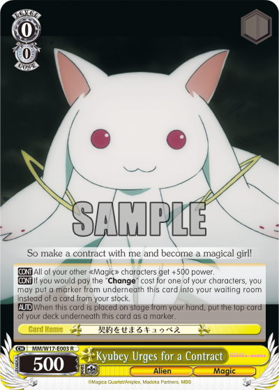 Kyubey Urges for a Contract