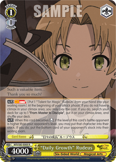 "Daily Growth" Rudeus