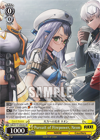 Pursuit of Firepower, Neon