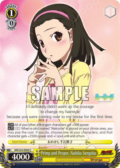 Primp and Proper, Nadeko Sengoku