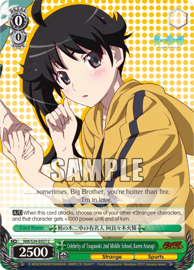 Celebrity of Tsuganoki 2nd Middle School, Karen Araragi