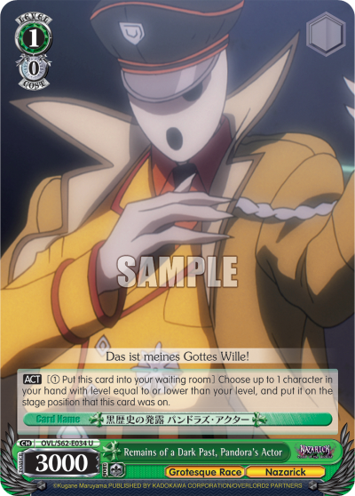 Remains of a Dark Past, Pandora's Actor