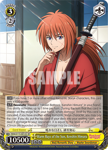 Warm Rays of the Sun, Kenshin Himura