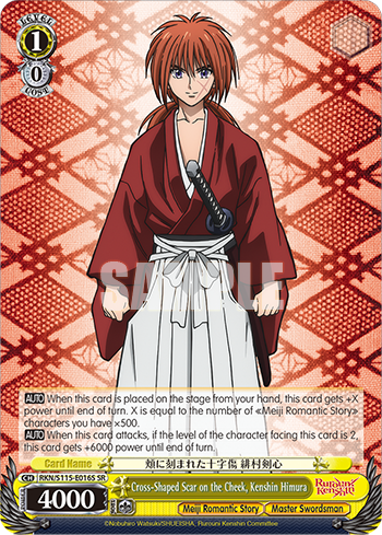 Cross-Shaped Scar on the Cheek, Kenshin Himura