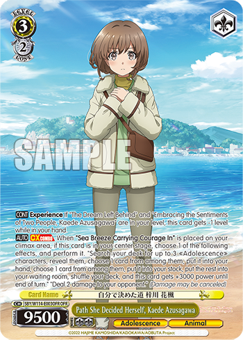 Path She Decided Herself, Kaede Azusagawa