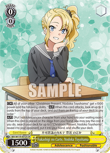 Fukashigi no Carte, Nodoka Toyohama
