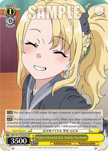 Highly-Educated Idol, Nodoka Toyohama