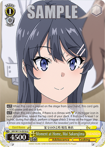 Moment at Home, Mai Sakurajima