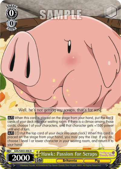 Hawk: Passion for Scraps