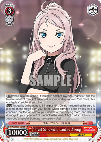 Fruit Sandwich, Lanzhu Zhong