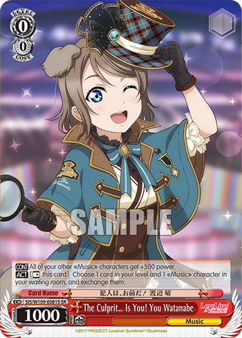 The Culprit… Is You! You Watanabe