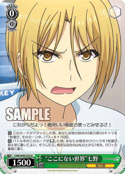 “ここにない世界”七野“ココニナイセカイ”シチノ