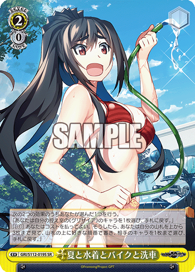 夏と水着とバイクと洗車ナツトミズギトバイクトセンシャ