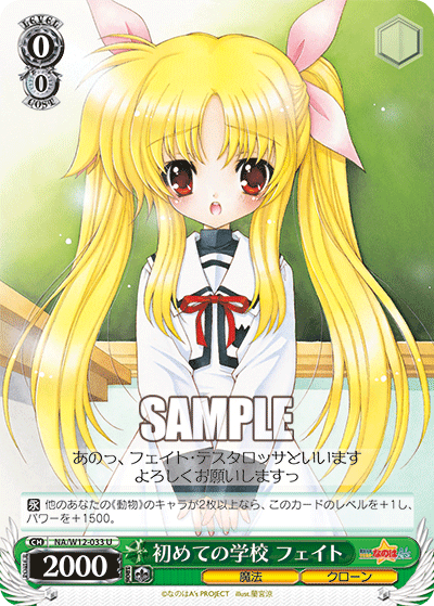 初めての学校 フェイトハジメテノガッコウ フェイト