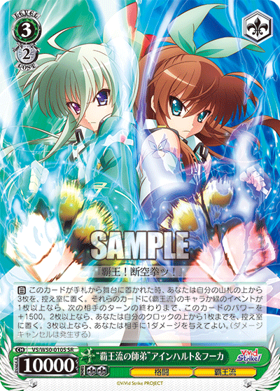 “覇王流の師弟”アインハルト&フーカ“ハオウリュウノシテイ”アインハルト＆フーカ